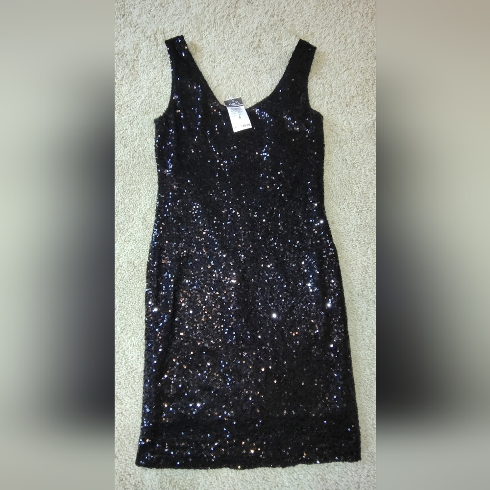 Rue21 Black Sequin Mini Dress